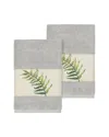 Linum Home Textiles Zoe Turkish Cotton 2pc Embellished Bath Towel Set