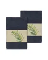 Linum Home Textiles Zoe Turkish Cotton 2pc Embellished Hand Towel Set