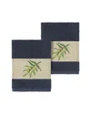 Linum Home Textiles Zoe Turkish Cotton 2pc Embellished Washcloth Set