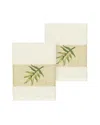 Linum Home Textiles Zoe Turkish Cotton 2pc Embellished Washcloth Set