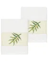 Linum Home Textiles Zoe Turkish Cotton 2pc Embellished Washcloth Set