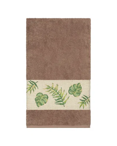 Linum Home Textiles Zoe Turkish Cotton Embellished Bath Towel