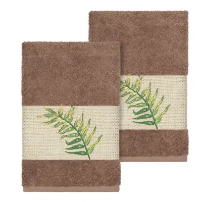 Linum Home Textiles Zoe Turkish Cotton Hand Towel In Latte