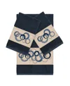 Linum Home Turkish Cotton Annabelle 3-pc. Embellished Towel Set Bedding