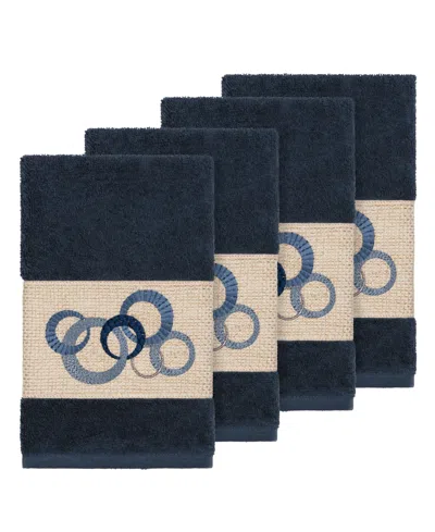 Linum Home Turkish Cotton Annabelle 4-pc. Embellished Hand Towel Set