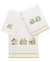 Linum Home Turkish Cotton Belinda Embellished 3-pc. Bath Towel Set In Silver