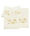 Linum Home Turkish Cotton Figi Embellished 4-pc. Bath Towel Set In Beige