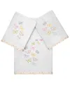 Linum Home Turkish Cotton Mariposa Embellished 3-pc. Bath Towel Set In Silver