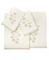 Linum Home Turkish Cotton Mariposa Embellished 4-pc. Bath Towel Set In Beige