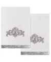 Linum Home Turkish Cotton May Embellished 2-pc. Bath Towel Set In Silver