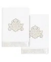 Linum Home Turkish Cotton May Embellished 2-pc. Hand Towel Set In White