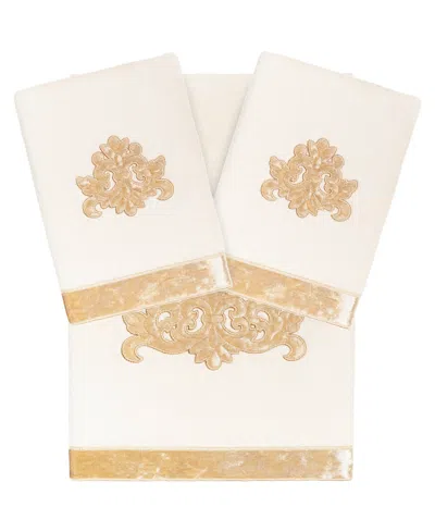 Linum Home Turkish Cotton May Embellished 3-pc. Bath Towel Set In Beige