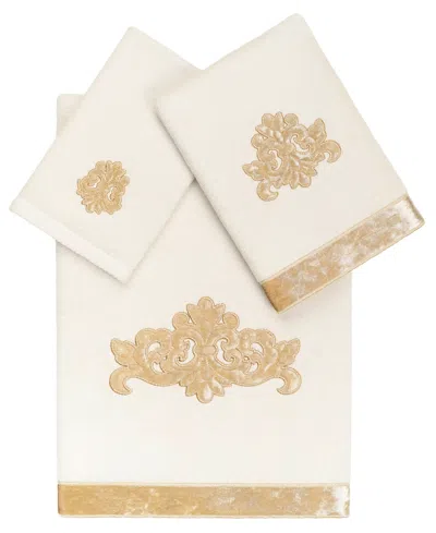 Linum Home Turkish Cotton May Embellished 3-pc. Bath Towel Set In Beige
