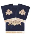 Linum Home Turkish Cotton May Embellished 3-pc. Bath Towel Set In Marine