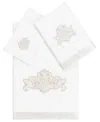 Linum Home Turkish Cotton May Embellished 3-pc. Bath Towel Set In White
