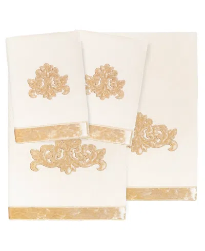 Linum Home Turkish Cotton May Embellished 4-pc. Bath Towel Set In Beige