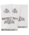 Linum Home Turkish Cotton May Embellished 4-pc. Bath Towel Set In Silver