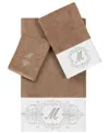 Linum Home Turkish Cotton Monica Embellished Towel 3 Piece Set