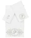 Linum Home Turkish Cotton Monica Embellished Towel 3 Piece Set