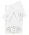 Linum Home Turkish Cotton Monica Embellished Towel 3 Piece Set