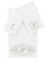 Linum Home Turkish Cotton Monica Embellished Towel 3 Piece Set
