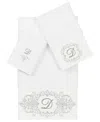 Linum Home Turkish Cotton Monica Embellished Towel 3 Piece Set