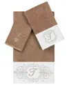 Linum Home Turkish Cotton Monica Embellished Towel 3 Piece Set