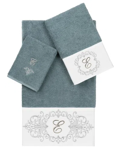 Linum Home Turkish Cotton Monica Embellished Towel 3 Piece Set