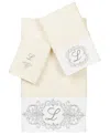 Linum Home Turkish Cotton Monica Embellished Towel 3 Piece Set