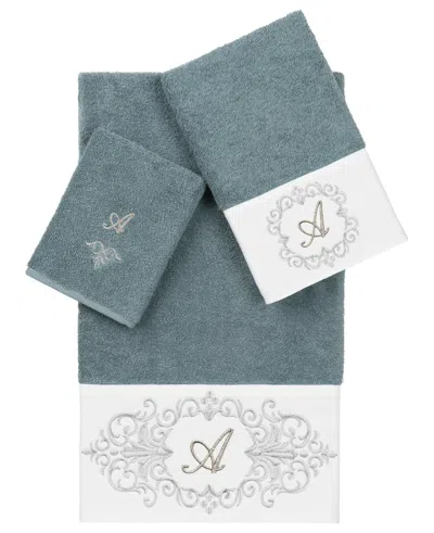 Linum Home Turkish Cotton Monica Embellished Towel 3 Piece Set