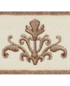 Linum Home Turkish Cotton Scarlet Embellished Washcloth Bedding In Latte
