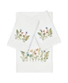 Linum Home Turkish Cotton Serenity 3-pc. Embellished Towel Set In White