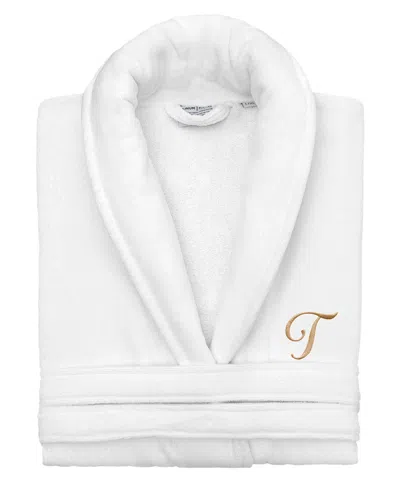 Linum Home Turkish Personalized Unisex Anovia Velour Cotton Bathrobe