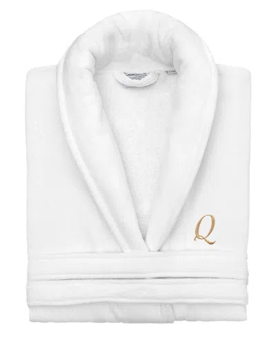 Linum Home Turkish Personalized Unisex Anovia Velour Cotton Bathrobe
