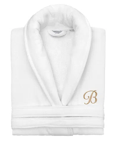 Linum Home Turkish Personalized Unisex Anovia Velour Cotton Bathrobe