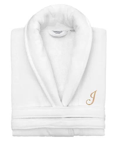 Linum Home Turkish Personalized Unisex Anovia Velour Cotton Bathrobe