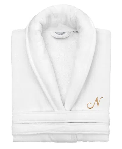 Linum Home Turkish Personalized Unisex Anovia Velour Cotton Bathrobe