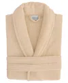 Linum Home Unisex 100% Turkish Cotton Terry Bath Robe In Beige
