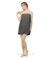 Linum Home Women's Terry Bath Wrap In Grey