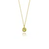 Linya Jewellery Women's Cosmic Chain Zodiac Necklace Yellow Birthstone In Yellow