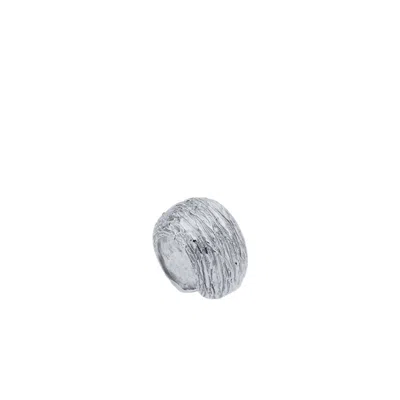 Linya Jewellery Women's Fery Striped Cartilage Earring Silver