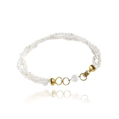 Linya Jewellery Women's Gold Bera Ocean Pearl Necklace