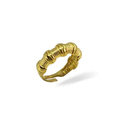 Linya Jewellery Women's Gold Bomy Wire Ring
