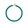 Linya Jewellery Women's Gold Bono Turquoise Big Necklace In Gold