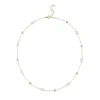 Linya Jewellery Women's Gold Dione Stone Chain Pearl Necklace