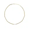Linya Jewellery Women's Gold Lyris Pearl Hematite Stone Necklace