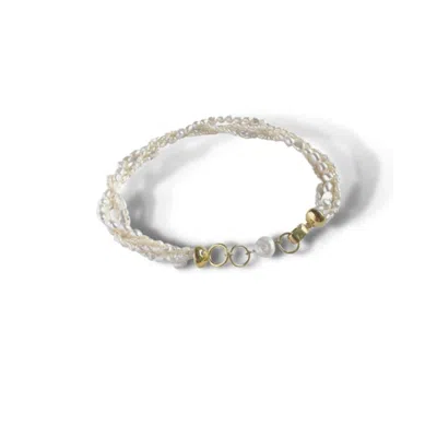 Linya Jewellery Women's Gold Natural Ocean Pearl Bracelet