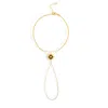 Linya Jewellery Women's Gold Pole Star Bashmer Hand Chain Celestial Sahmaran In Gold