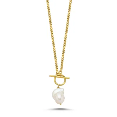 Linya Jewellery Women's Gold Yao Baroque Pearl Chain Necklace