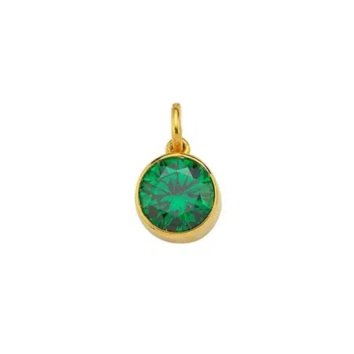 Linya Jewellery Women's Green Birthstone Charm